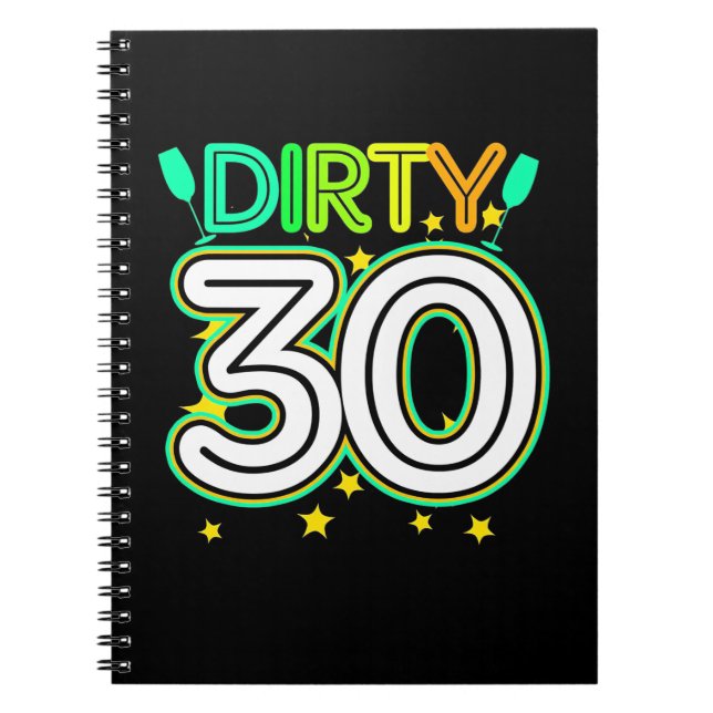 Cuaderno 30 cumpleaños | Feliz 30 cumpleaños (Frente)