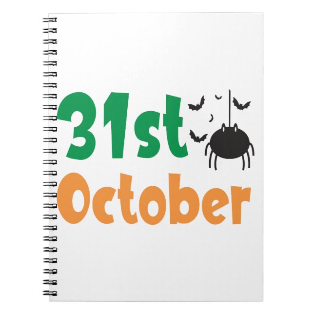 Cuaderno 31 de octubre - Halloween (Frente)
