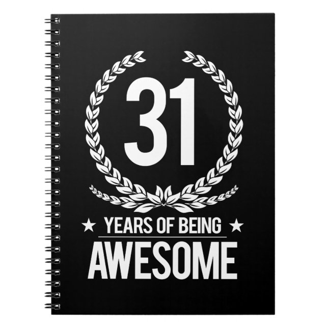 Cuaderno 31ro Cumpleaños (31 años de ser impresionantes) (Frente)