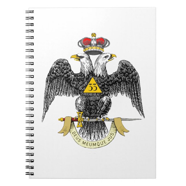 Cuaderno 33ro Negro escocés Eagle del rito del grado (Frente)