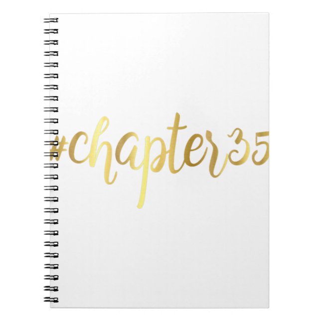 Cuaderno 35.º regalo de cumpleaños Capítulo 35 Etiqueta Tre (Frente)