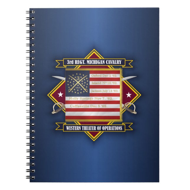 Cuaderno 3.ª Caballería de Michigan (Frente)