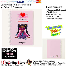 Cuaderno 3 African American Girl Writing Supplies Students