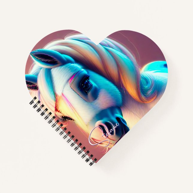 Cuaderno 3.D Pony Espíritu 3 Corazón (Anverso)