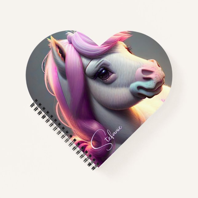 Cuaderno 3.D Pony Espíritu 5 Corazón (Anverso)