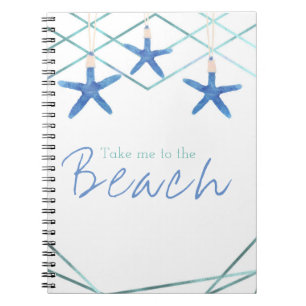 Cuaderno 3 Estrellas de Mar y Líneas Modernas Elegante Play