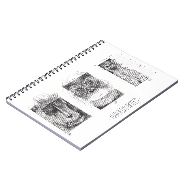 Cuaderno 3 Monos Monos Monos Personalizados para uso en equ (Lado Izquierdo)