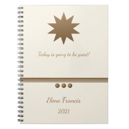 Cuaderno 3 Sphere Brusht Gold and Cream Professional
