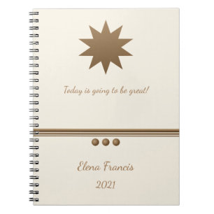 Cuaderno 3 Sphere Brusht Gold and Cream Professional