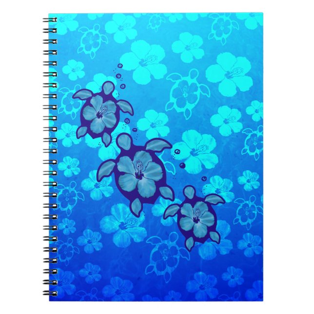 Cuaderno 3 tortugas azules de Honu (Frente)