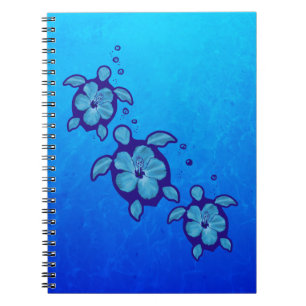 Cuaderno 3 tortugas azules de Honu