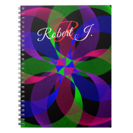 Cuaderno 3D 2D Geometric Hybrid Spiral Notebook