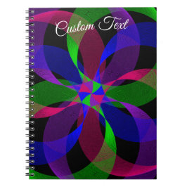 Cuaderno 3D 2D Geometric Hybrid Spiral Notebook