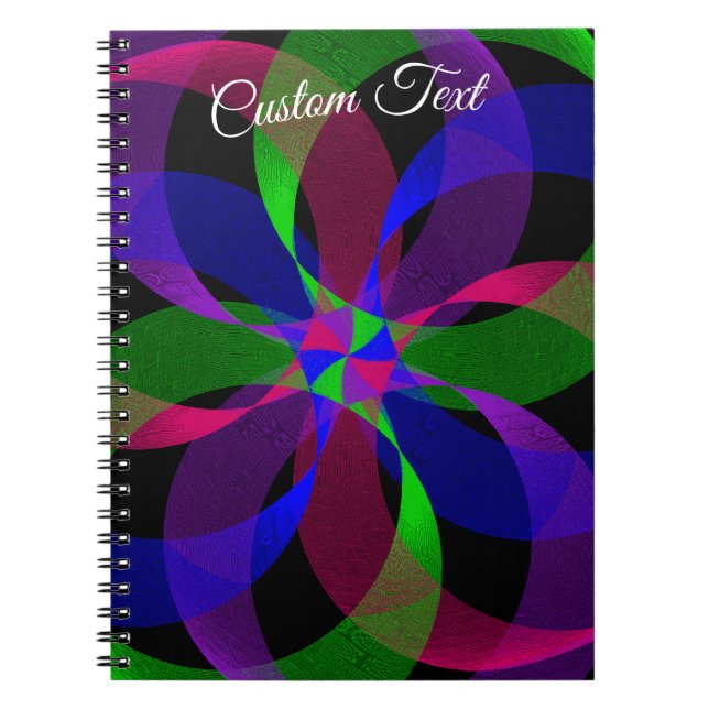 Cuaderno 3D 2D Geometric Hybrid Spiral Notebook (Frente)