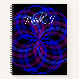 Cuaderno 3D Center Flower Petal Geometric Spiral Notebook