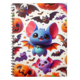 Cuaderno 3D cute bats halloween