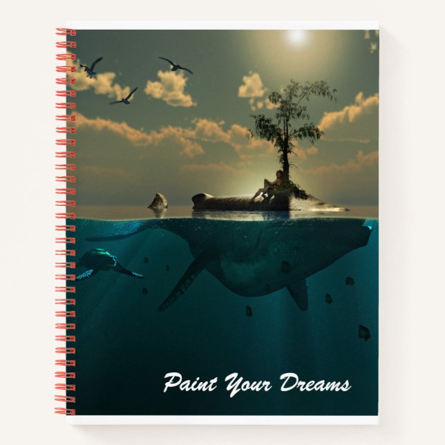 Cuaderno 3D de Animal de Fantasía Surrealista (Anverso)
