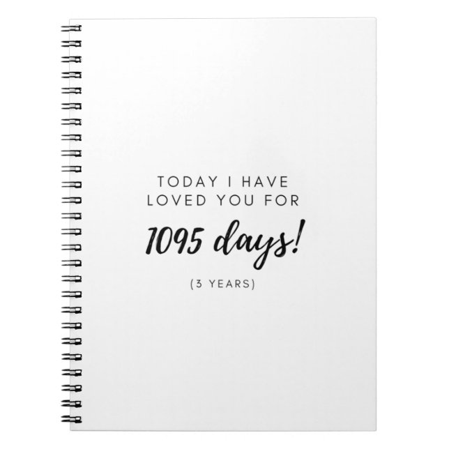 Cuaderno 3rd Anniversary Gift for Boyfriend Girlfriend (Frente)