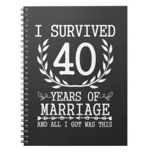 Cuaderno 40 años esposa esposa esposa esposa esposa 40° a