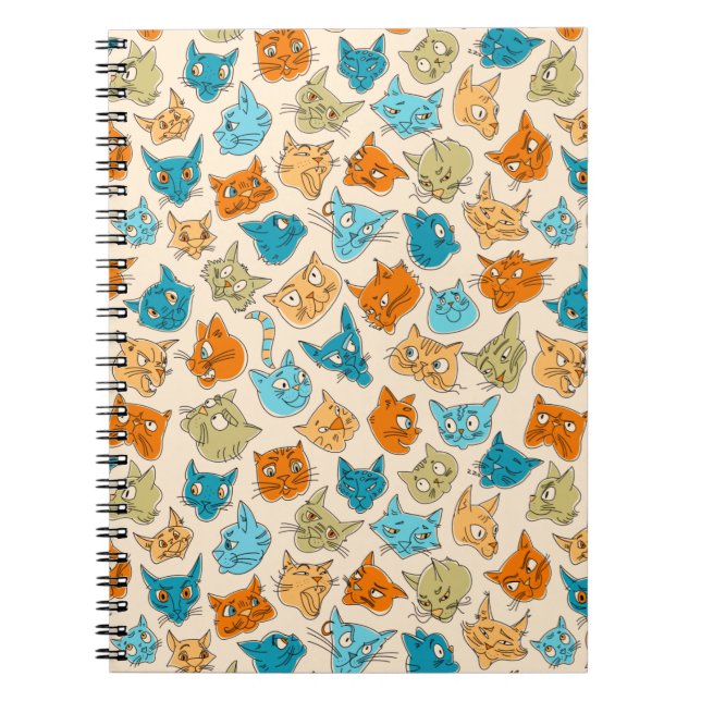 Cuaderno 40 caras de gato y una cola (Frente)