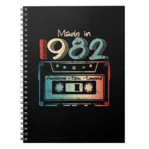 Cuaderno 40 Regalos de cumpleaños hechos en Cassette en 198