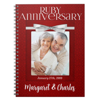 Cuaderno 40th Ruby Wedding Annivsersary Guest