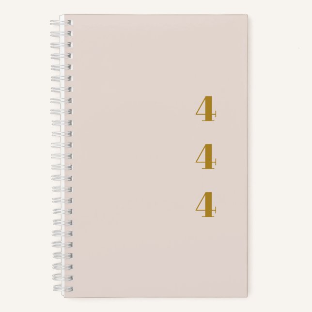 Cuaderno 444 Angel Number Gratitude Journal (Anverso)
