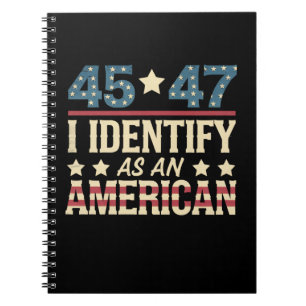 Cuaderno 45 47 Me Identifico Como Una Bandera Americana Tru
