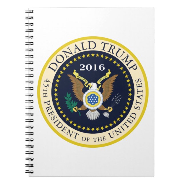 Cuaderno 45.o Presidente de los Estados Unidos (Frente)
