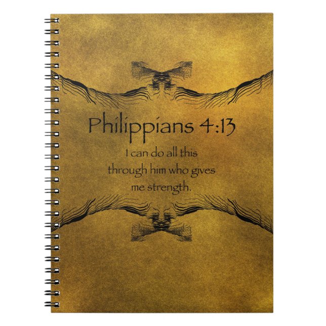 Cuaderno 4:13 de los filipenses (Frente)