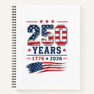 Cuaderno 4 de julio América bandera de EE. UU. Patriótico 2