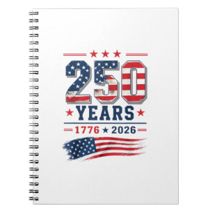 Cuaderno 4 de julio América bandera de EE. UU. Patriótico 2