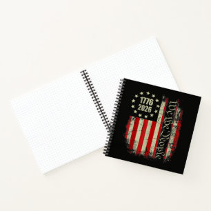 Cuaderno 4 de julio América bandera estadounidense patrióti