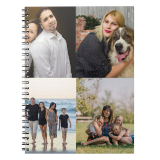 Cuaderno  4 Family Photo Collage Custom