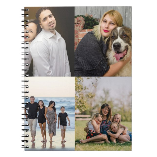 Cuaderno  4 Family Photo Collage Custom (Frente)