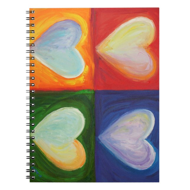 Cuaderno 4 Hearts Love Art Notebook Journal (Frente)