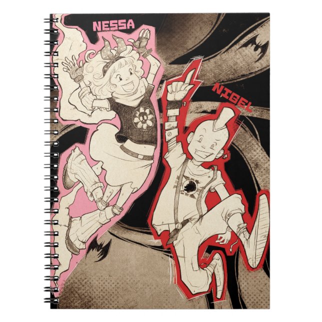 Cuaderno 4 pequeños monstruos - grupo (Frente)