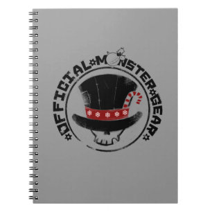 Cuaderno 4 pequeños monstruos - logotipo del día de fiesta