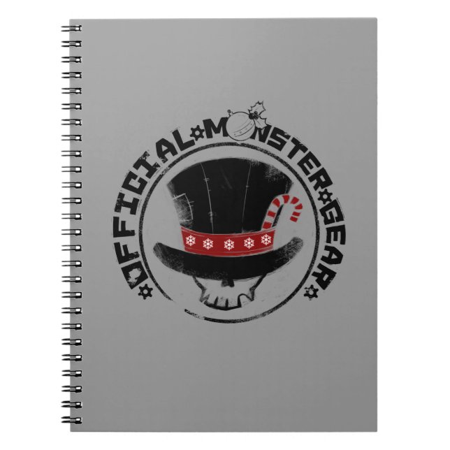 Cuaderno 4 pequeños monstruos - logotipo del día de fiesta (Frente)