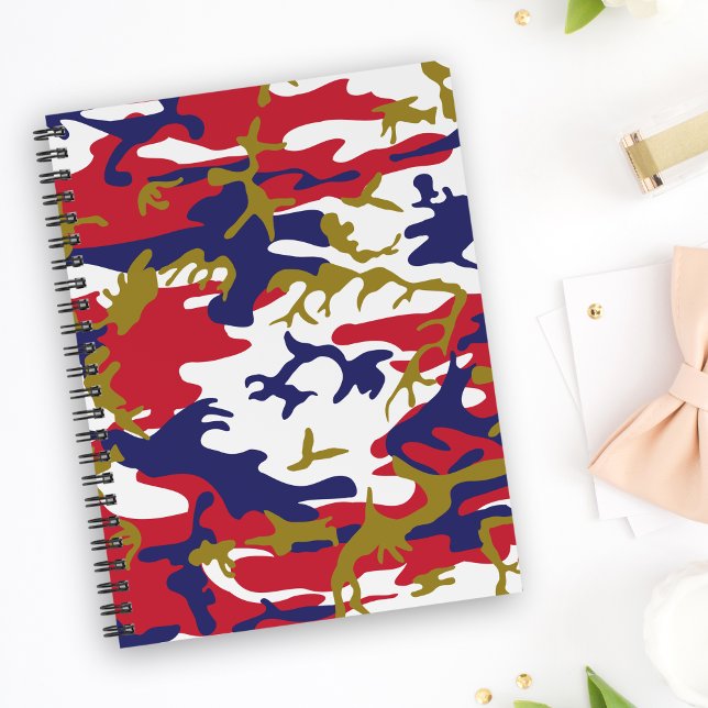 Cuaderno 4th of July, Independence day, Camouflage Gold (Subido por el creador)