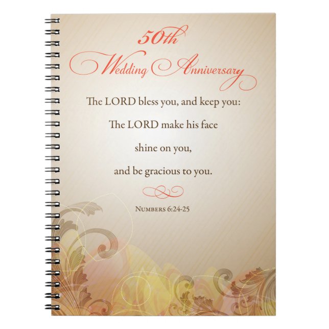 Cuaderno 50º Aniversario de Boda, Bendición del Señor Relig (Frente)