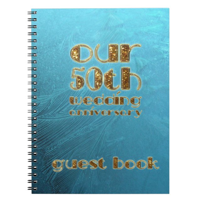 Cuaderno 50.º Boda Aniversario Libro de invitadas Frozen Bl (Frente)