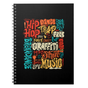 Cuaderno 50.º Graffiti De Música Y Hip-hop Cassette Vintage