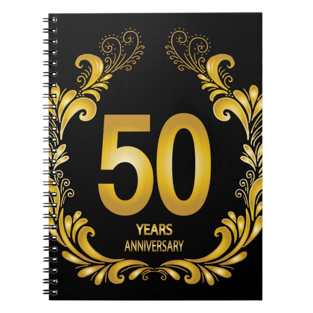 Cuaderno 50 años de Purpurina de oro (Frente)