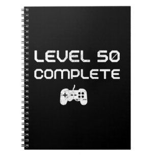 Cuaderno 50 cumpleaños/50 aniversario nivel 50 completado