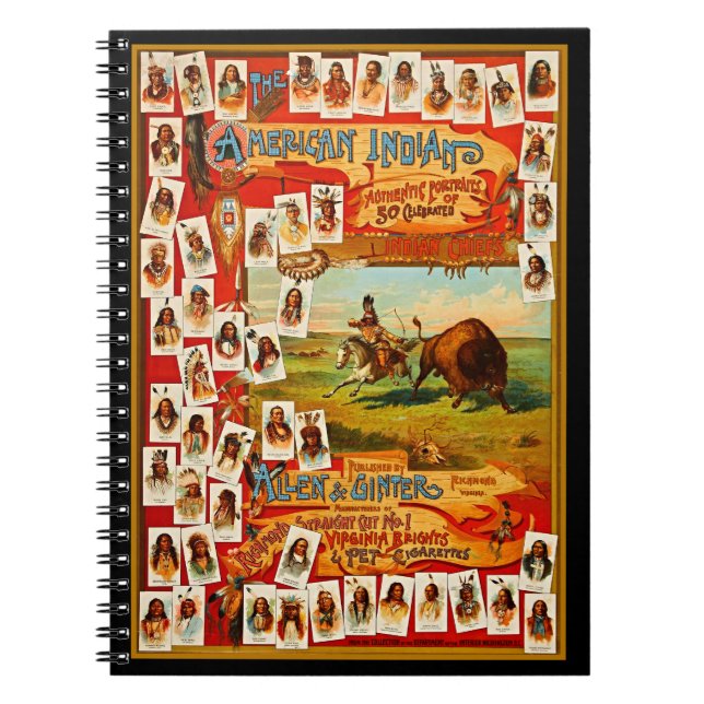 Cuaderno 50 famosos jefes indígenas nativos americanos (Frente)