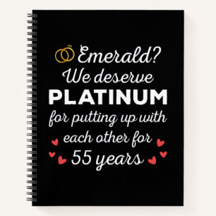 Cuaderno 55° Aniversario Boda I - Pareja divertida de Esmer