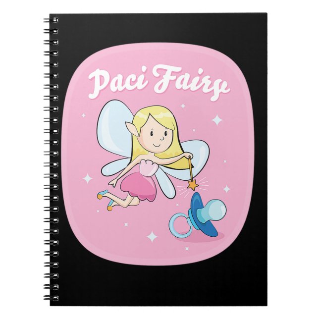 Cuaderno 59.Pacifier Fairy for Chicas Cute Sharp Fairy Gift (Frente)