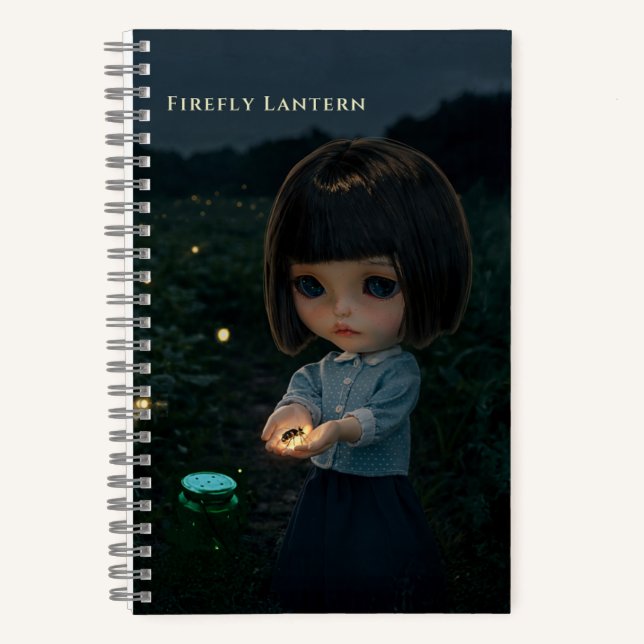 Cuaderno 5.5x8.5 Diario: Linterna de Luciérnaga (Anverso)