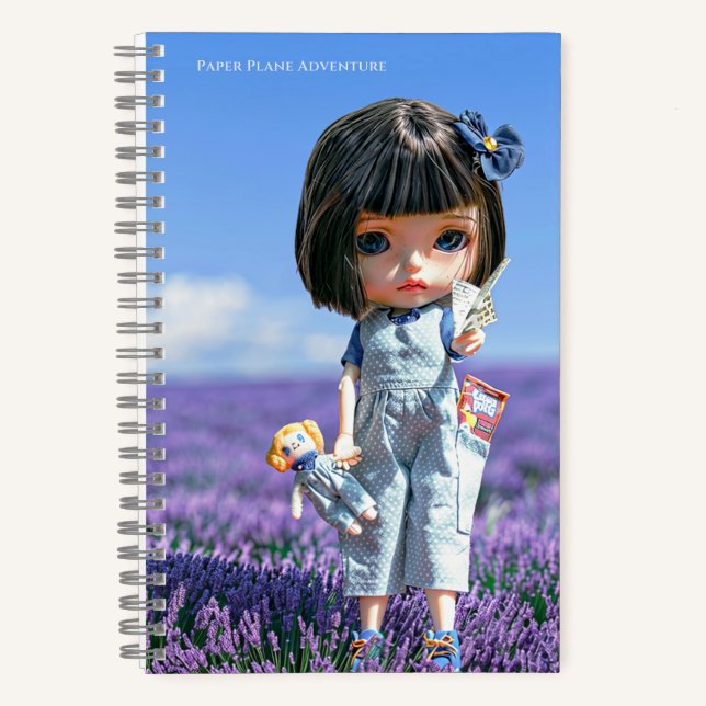 Cuaderno 5.5x8.5 Journal: Paper Plane Adventure (Anverso)
